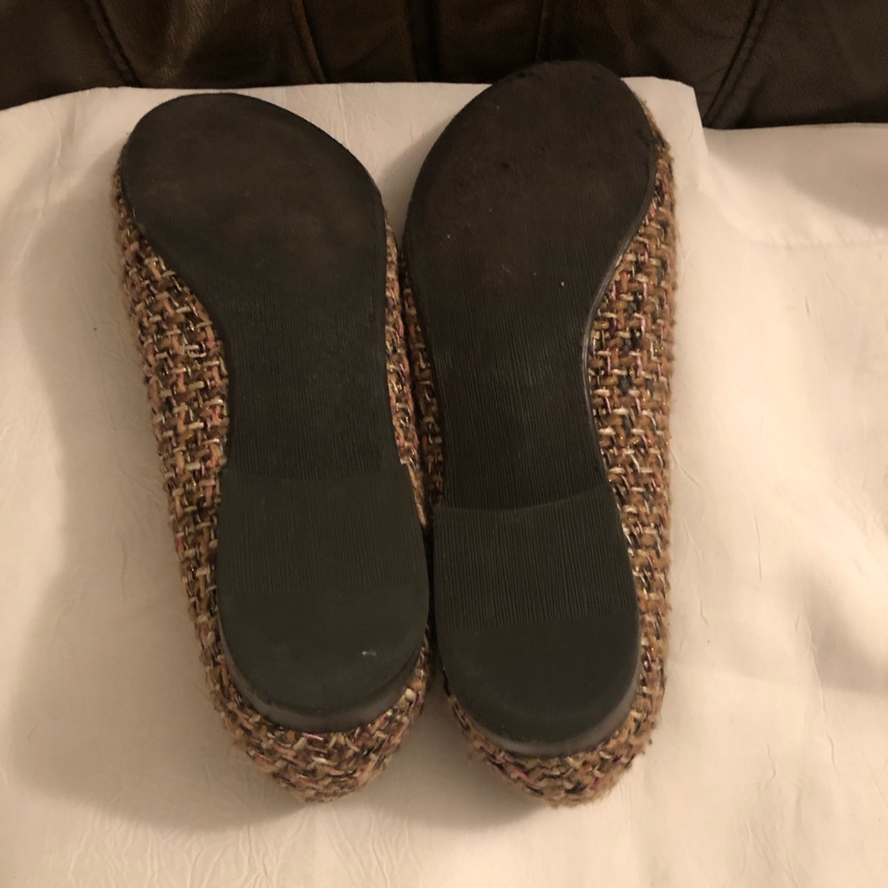 Steve Madden Multicolored Tweed Flats, Size 9m - image 6